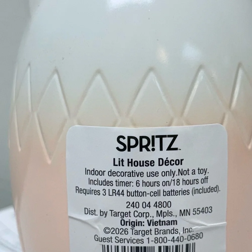 New Target Spritz Lit Polyresin Easter Egg Shaped House Lamp Spring 2026